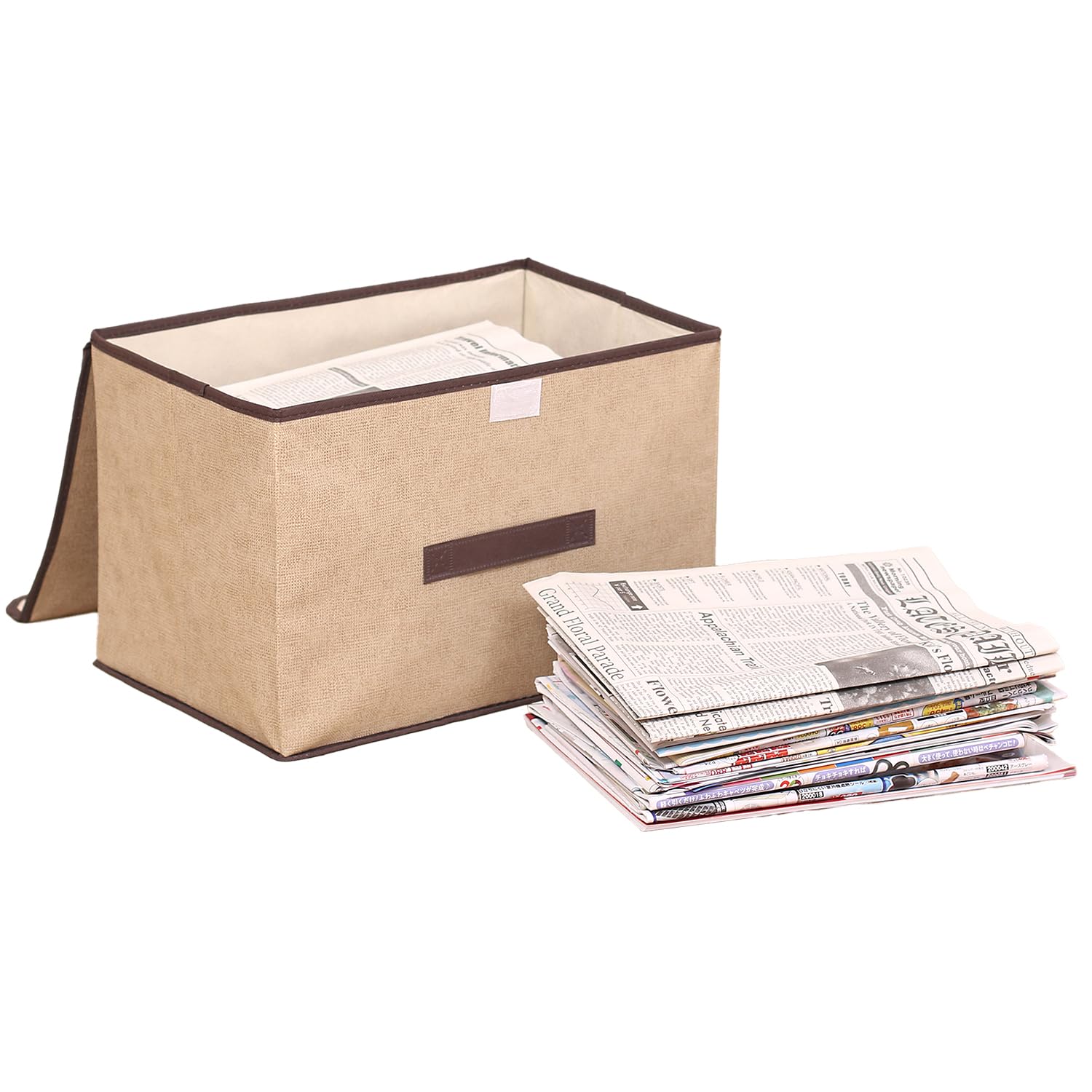 Amazon｜アストロ 新聞ストッカー フタ付き 収納ボックス 新聞ラック
