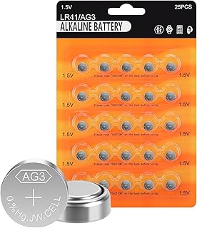 lr41 Batteries 50 Pack,AG3 392 384 192 SR41SW CX41 L736,1.5V LR41 Batteries for Watch
