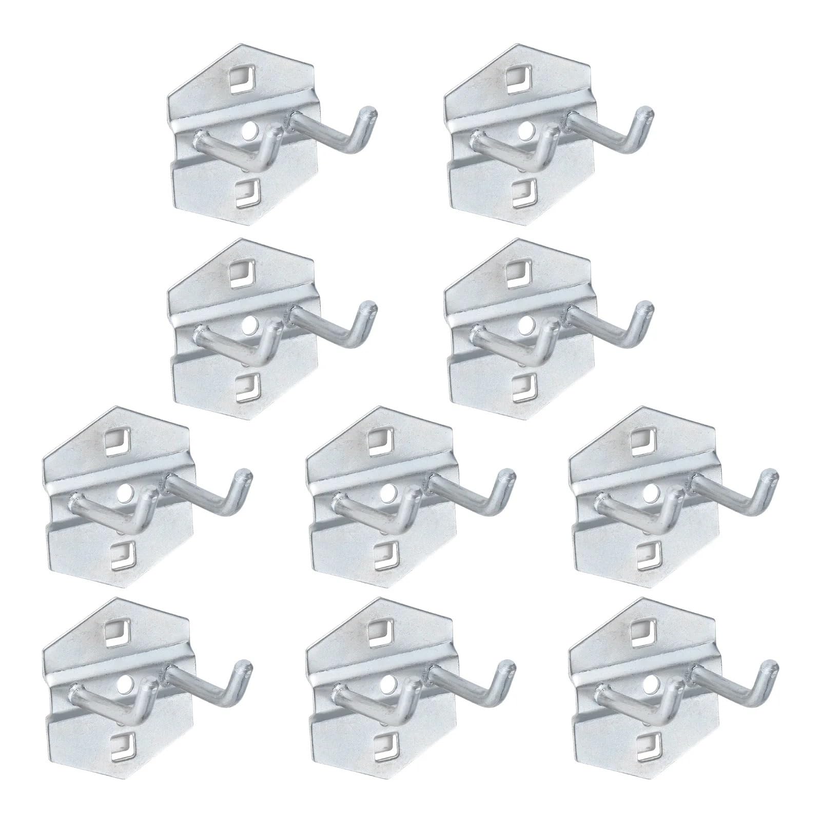 Suntyht One Color 10Pcs Tool Hanging Hook Metal Display Rack Shop Good Shelf Hooks Thickening Hole Plate Household Kitchen 50Mm