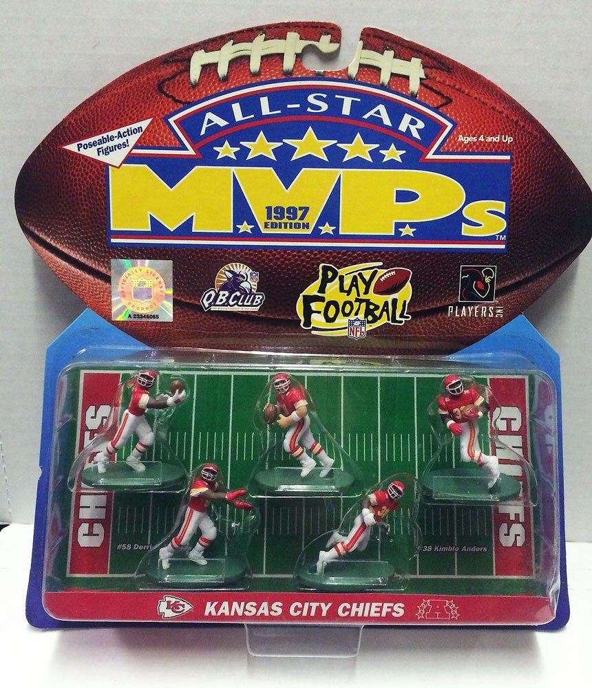 Galoob 1997 All Star MVP Mini Action Figures - Kansas City Chiefs