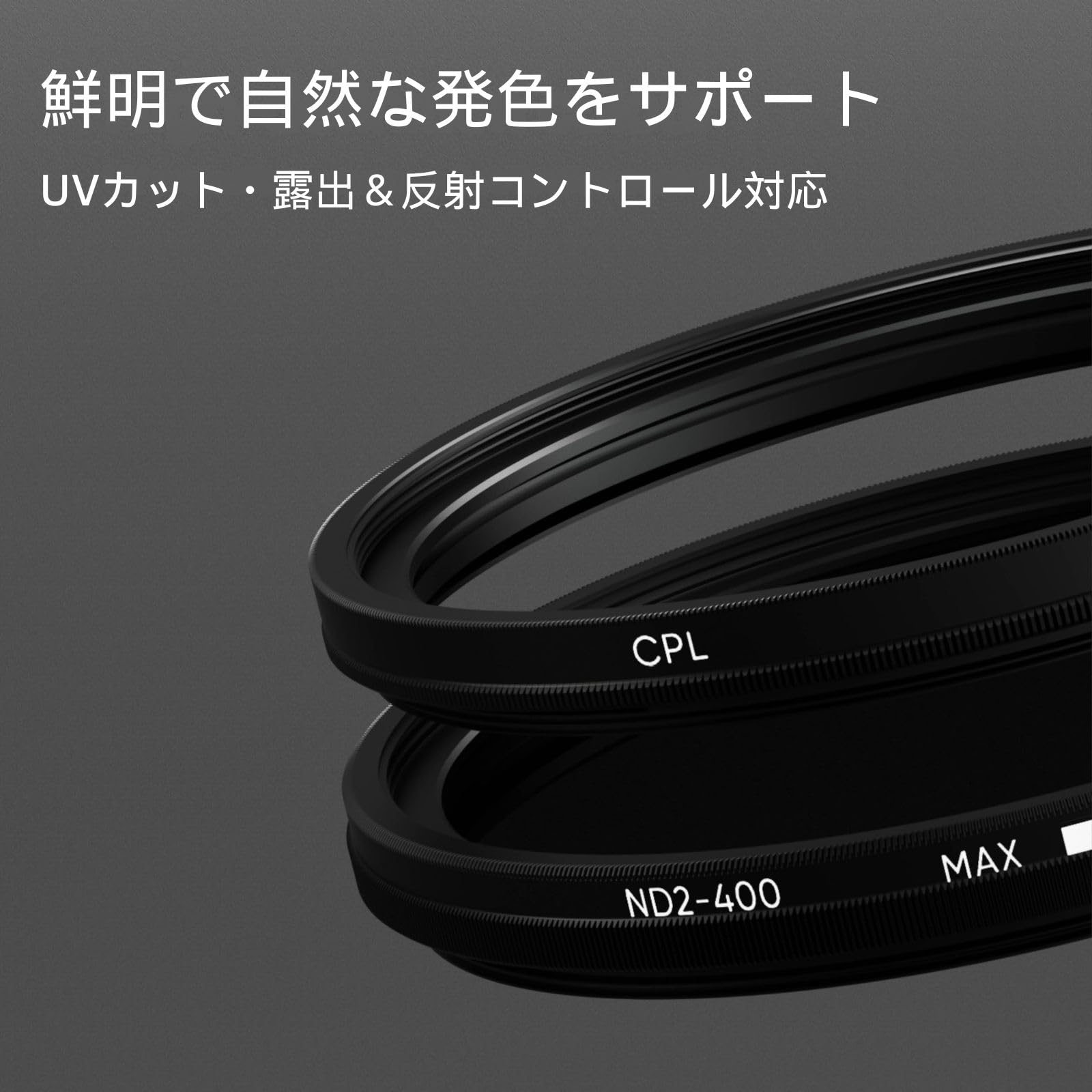 Amazon | Urth 82mm UV, 偏光 (CPL), ND2-400 レンズフィルターキット