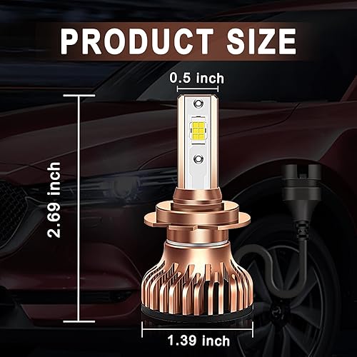 Miniatura 2 de Miytsya Paquete de 2 bombillas LED H11 foco de luz frontal LED impermeable súper brillante intercambio de luz lejana cerca combinación de bombillas