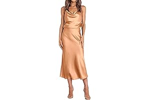 Women's Enchanting Satin Slip Dress: Elegance in Every Step