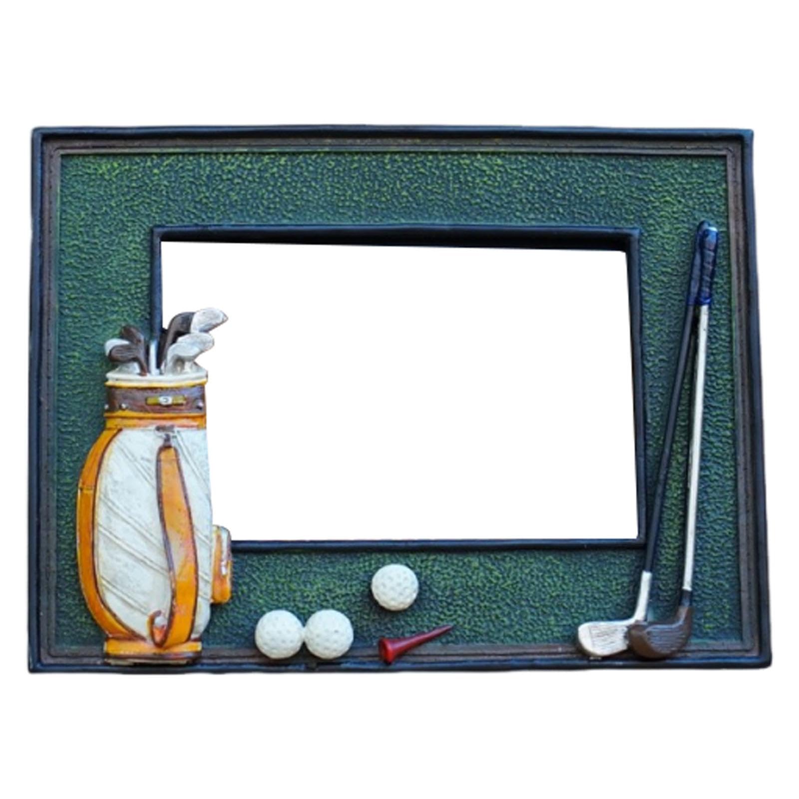 Cadre photo de golf horizontal pour support de table de bureau stable