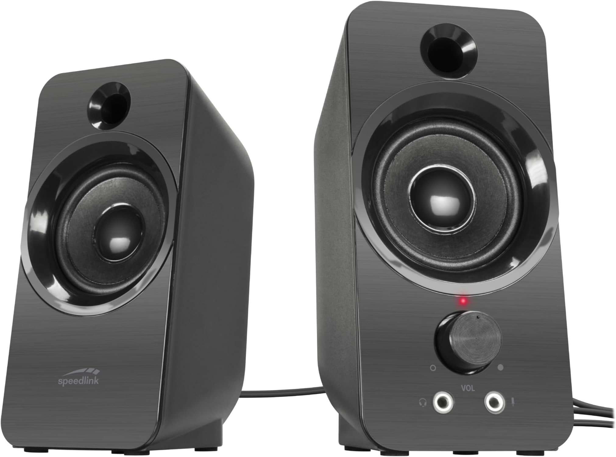 Speedlink Daroc USB-Powered Stereo Speaker, 3.5mm Stereo Jack Audio, Black