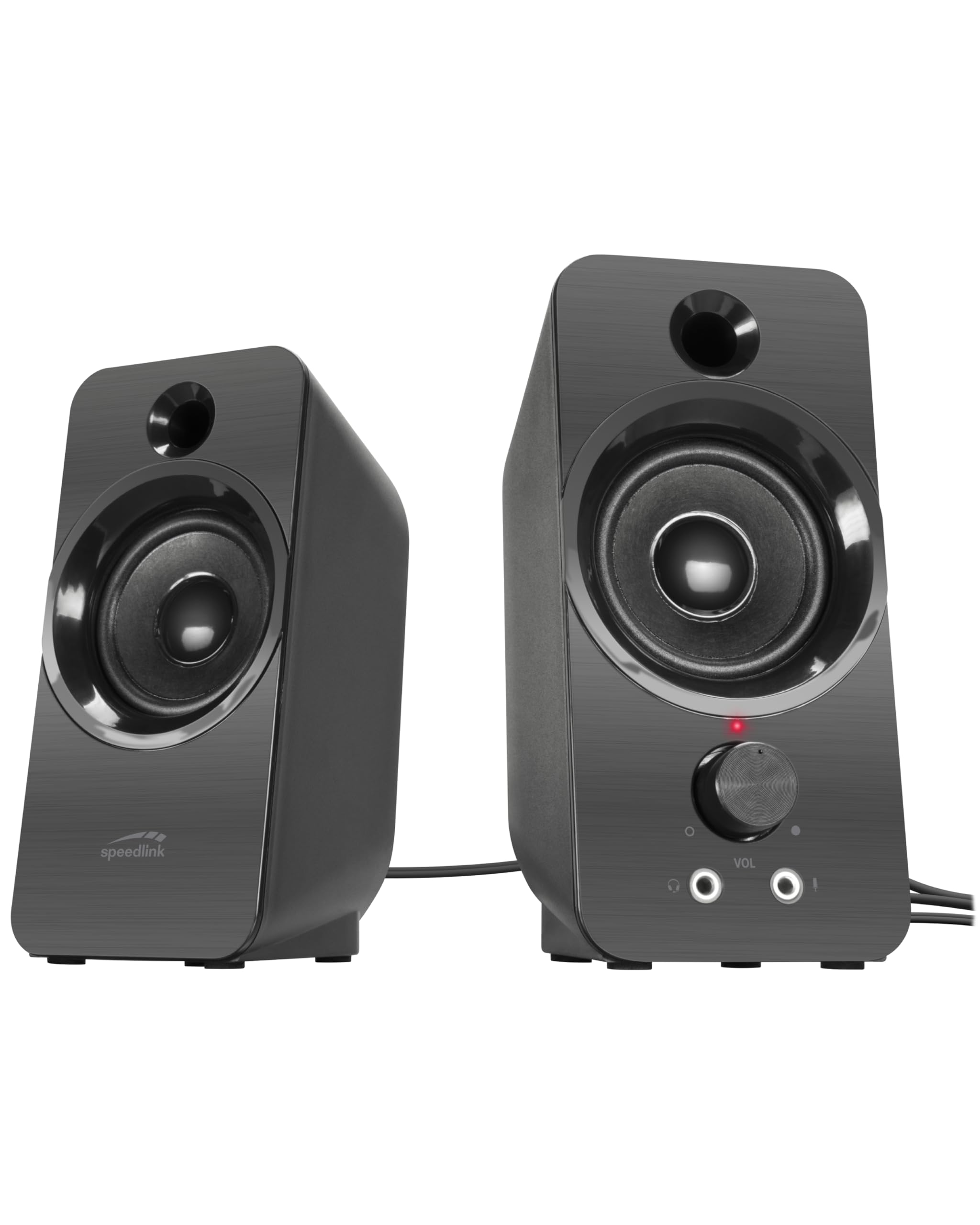 Speedlink Daroc USB-Powered Stereo Speaker, 3.5mm Stereo Jack Audio, Black