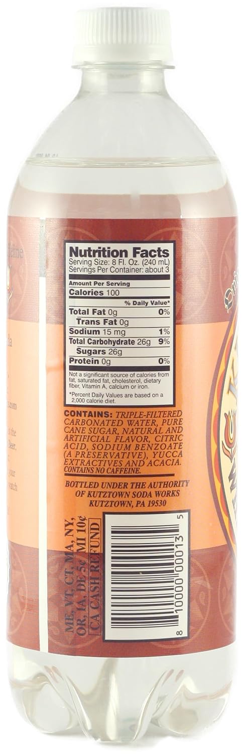 AmishTastes White Birch Beer, Kutztown "Nix Besser" PA Dutch Style, 24 Oz. (Pack of 8)