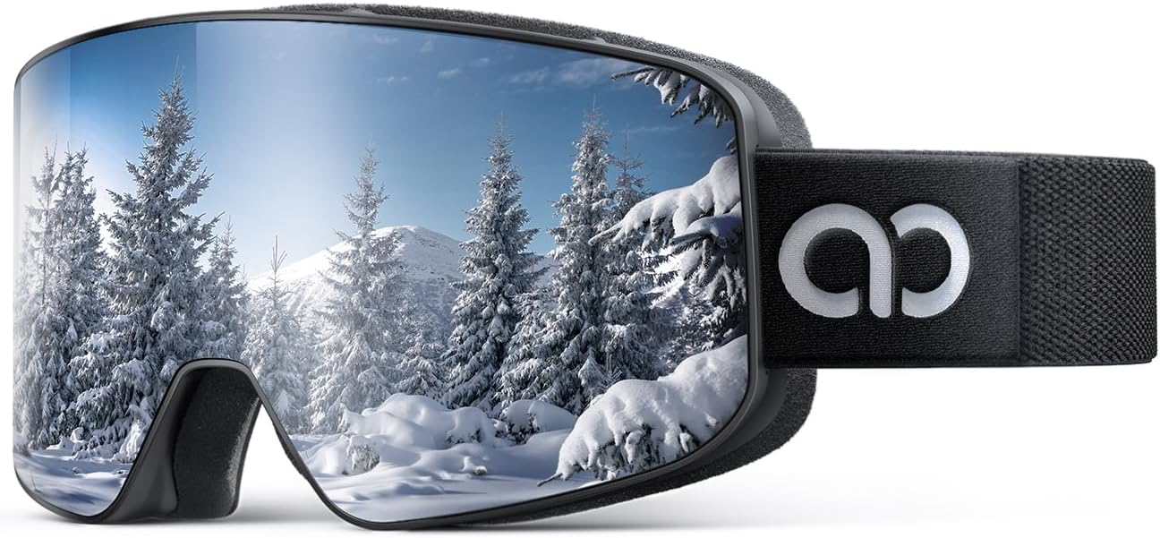 Lamicall Ski Goggles with 3X Anti-Fog...