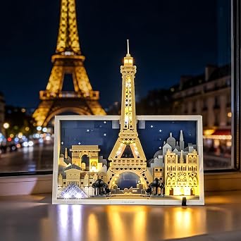 BRIKSMAX 2.0 Light Kit Compatible with Lego Architecture Paris City of Love 21064 Building Sets- Original LED Lighting Kits Accessories Only for Display, Gifts & Collectors