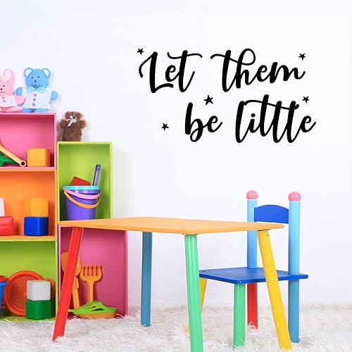 Miniatura 1 de Vinyl Wall Art Decal - Let Them Be Little - 8 x 15 - Modern Inspirational Cute Design Sticker for Children Bedroom Home Baby Nursery Daycare Kids