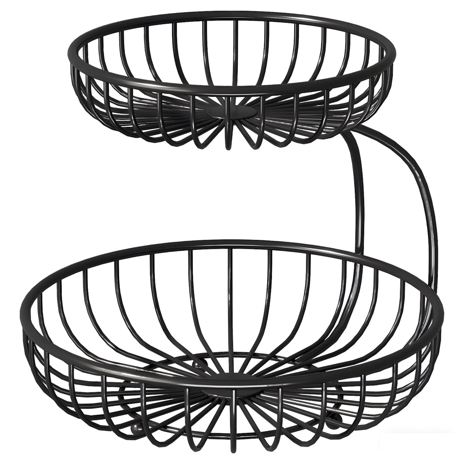 OSNIYAW Layer Fruit Basket Organiser, Durable Iron Storage Rack for Kitchen Worktops and Dining Table, Iron Stand