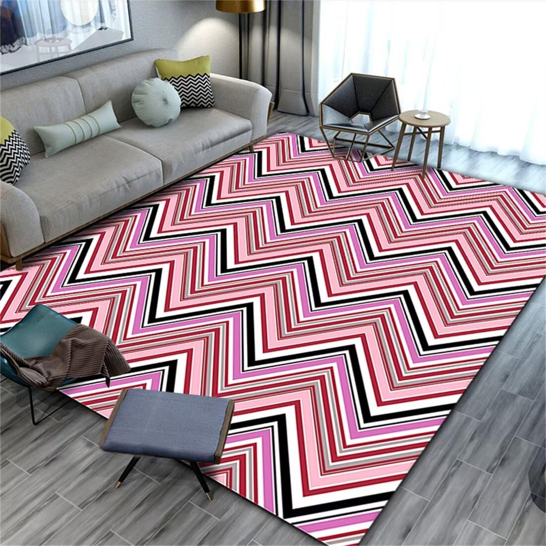 Tapis d'extérieur entretien facile Maison Deco rose 70x140cm résistant à l'eau