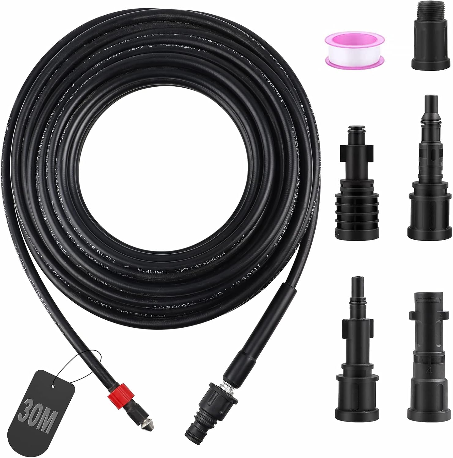 Sonda Spurgatubi Sturatubi Karcher Tubo Pulizia 50m Per Idropulitrici Kärcher - Diametro M22x1,5mm, Resistenza 200 Bar, Professionale Tubo Pulizia Kärcher - Foto 9