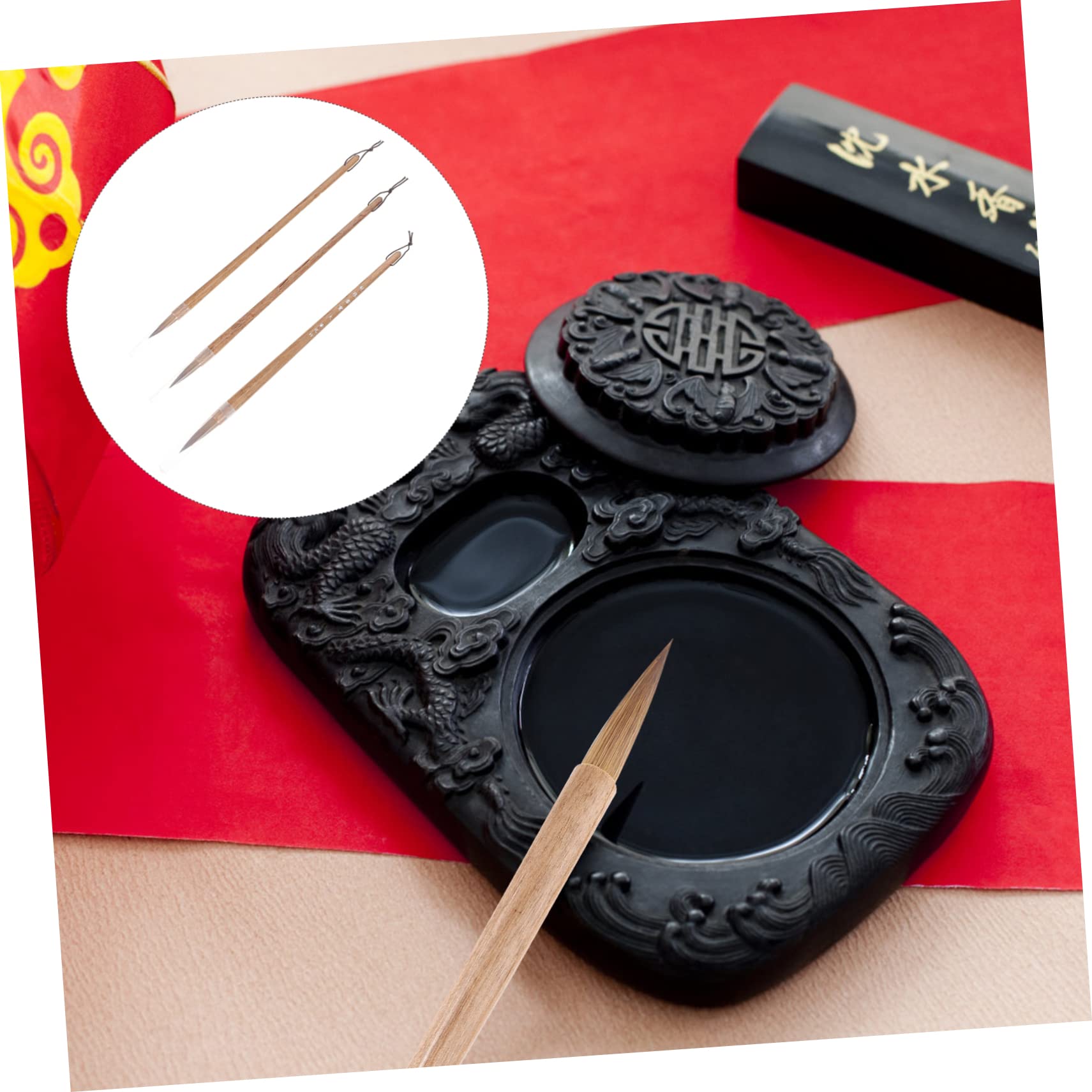 HOMSFOU 5 Set Pennello Calligrafico Completo Per Principianti Accessori Per Scrittura E Per Calligrafia E 3 Pezzi * 5