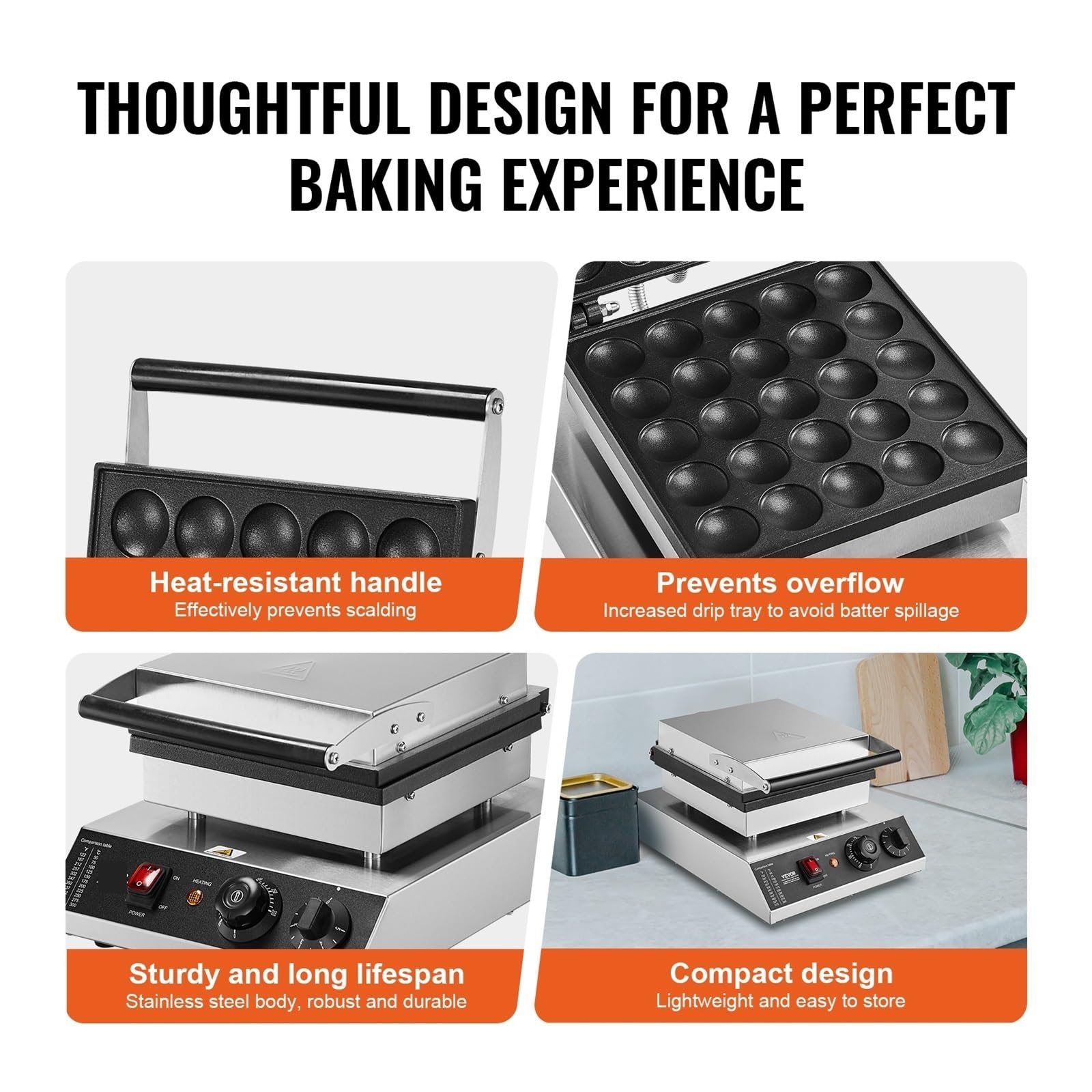Máquina For Hacer Gofres Eléctrica, 25 Mini Holandesa For Tortitas, Dorayaki, Waffreras, Electrodomésticos De Cocina, Gaufriers For Aperitivos Una Experiencia Culinaria Sencilla Fluida