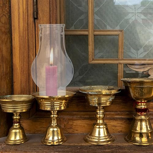 Miniatura 3 de DECHOUS Pantalla de lámpara cilíndrica Mini pantalla de lámpara Mini linterna de queroseno globo lámpara de queroseno lámpara de aceite de chimenea