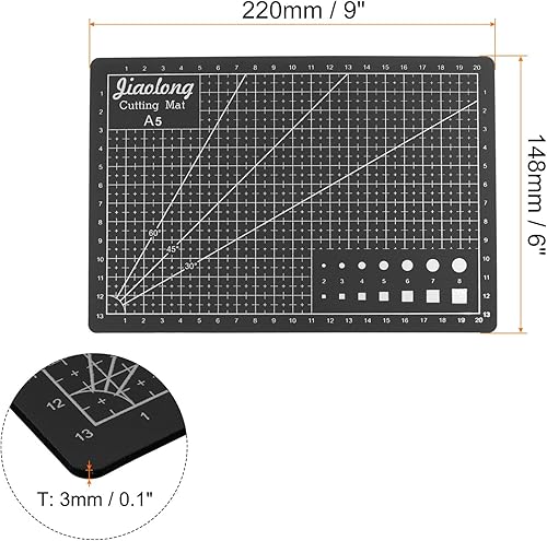 Vista 65 de HARFINGTON Alfombrilla de corte autorreparable A3 de 18 x 12 pulgadas, tabla de cortar de doble cara para manualidades, trabajo de arte, corte