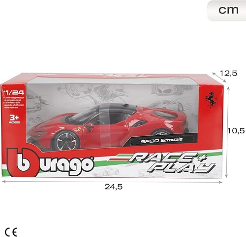 Miniatura 9 de Bburago B18-26028 Ferrari Coche Coleccionable, rojo
