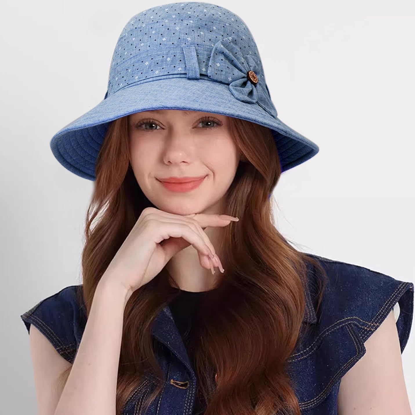 Women Cloche Bucket Hat Vintage Fedora Bowler Hats