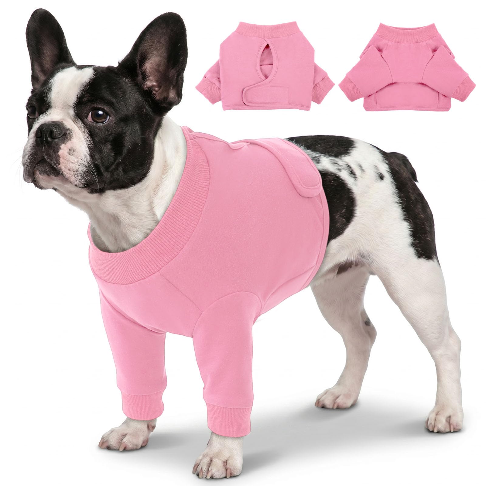 Manchon de récupération chirurgicale chien CITÉTOILE protection patte avant rose