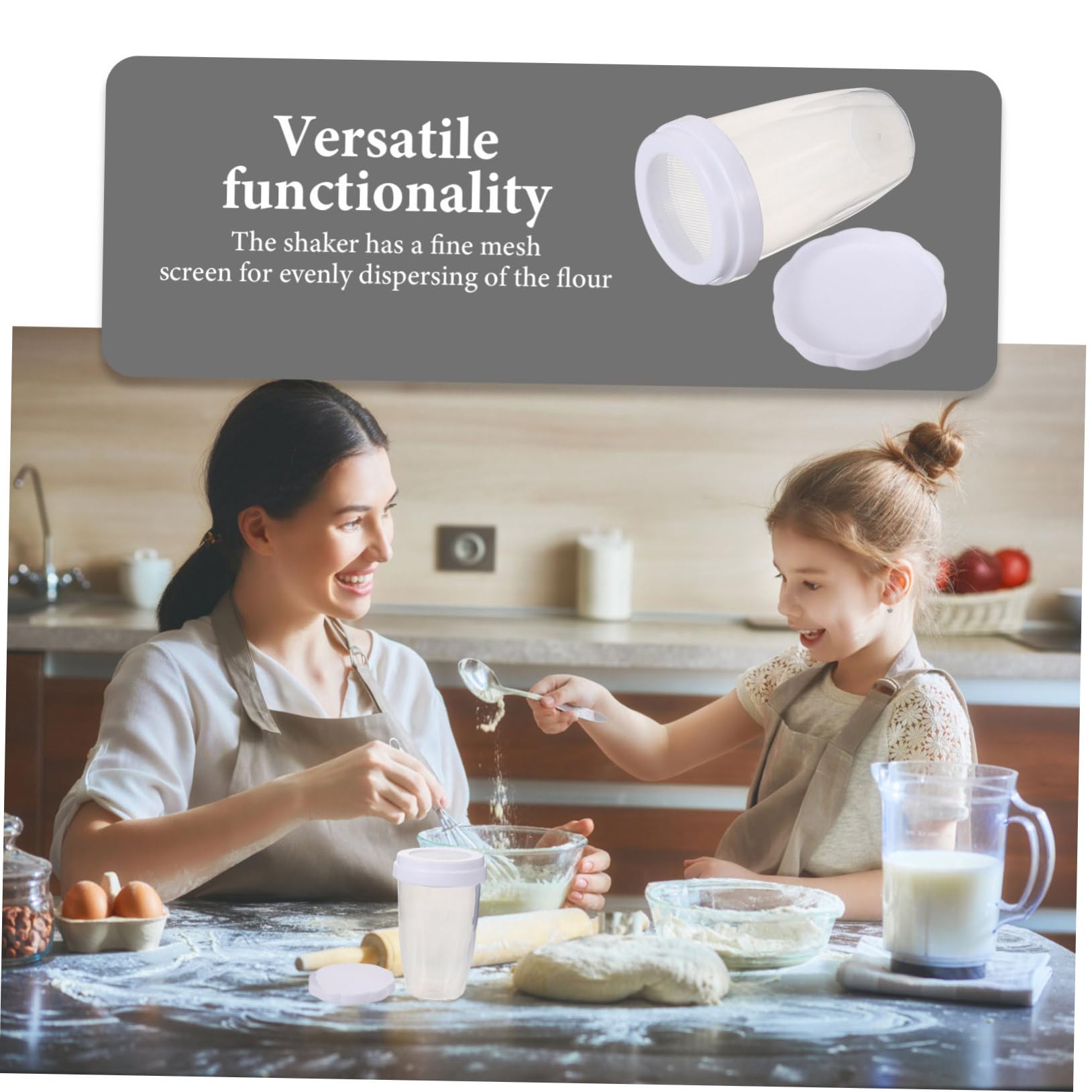 Saupoudreuse Avec Couvercle 2 Saupoudreuses En Acier Inoxydable - Pour Sucre Glace, Cacao, Épices - Avec Couvercle Anti-Humidité Accessoire Pâtisserie Inox