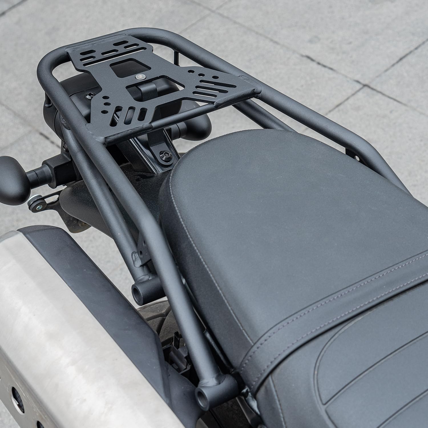 Motorrad Hinten Gepäckträger für CL300 CL500 SCL500 2023 2024 Heckgepäckträgerplatte Haltegriff für Beifahrer Stahlträger Halterung Hinterradgepäckträger Heckfrachtaufbewahrung