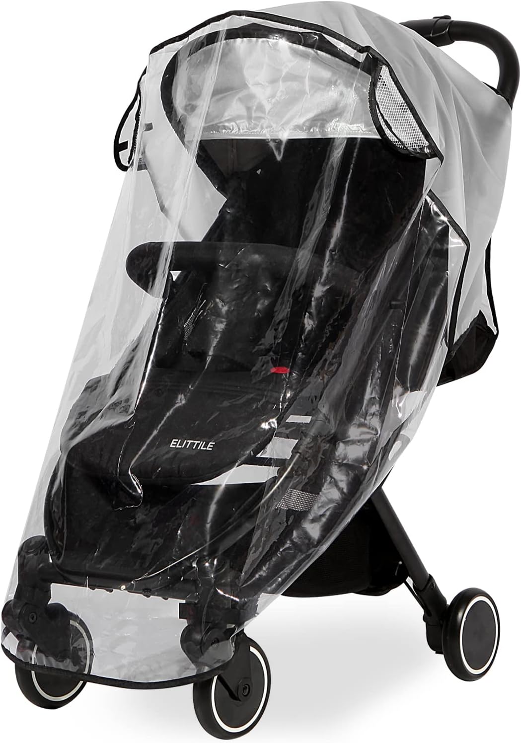Clear Stroller Rain Cover, Universal Travel Weather Shield Breathable Baby Stroller Rain Cover for Windproof, Waterproof, Protect from Sun Dust Snow
