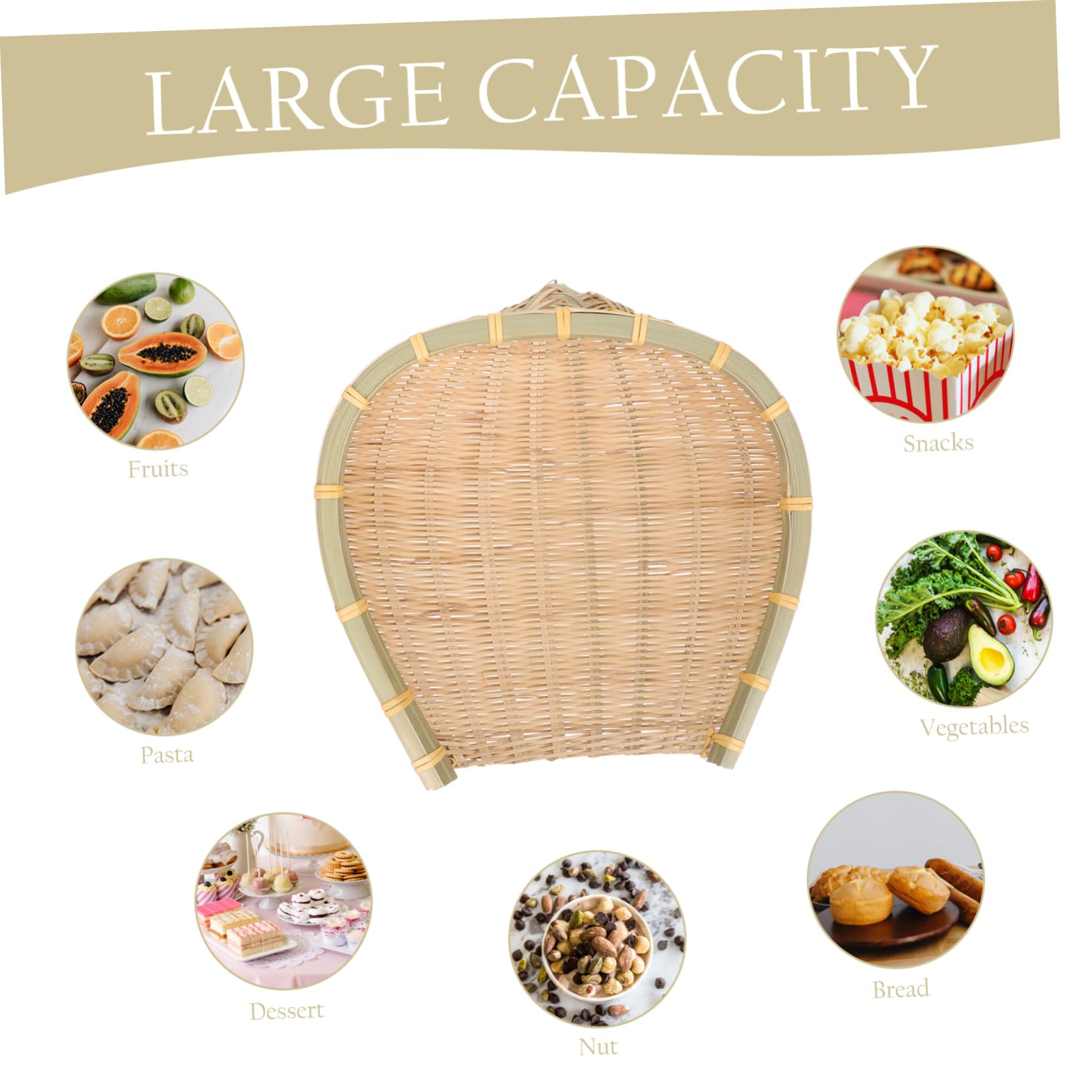 STOBAZA 2pcs Dustpan Food Serving Tray Seagrass Fruit Grass Weaving Storage Bins Vegetable Tray Woven Storage Basket Woven Bowl Basket Seagrass Storage Baskets Weaving