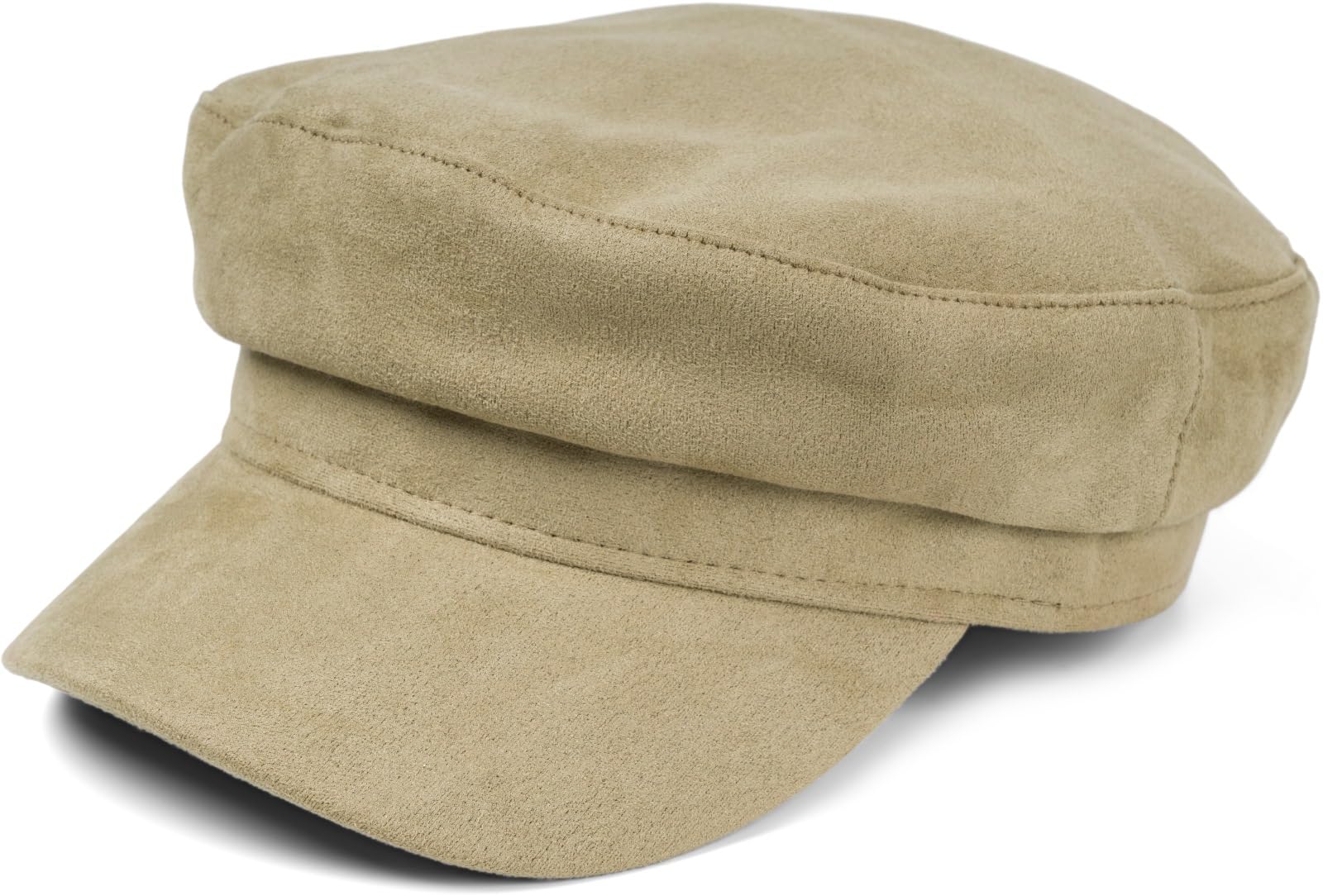 styleBREAKER Ladies Balloon Cap in Soft Suede Look, Peaked Bakerboy Newsboy Cap 04023091, Colour:Lime-Green