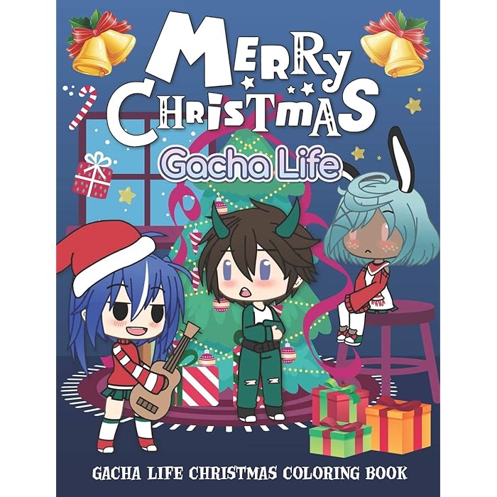 Buy Gacha Life Christmas Coloring Book: Fantastic Coloring Book For