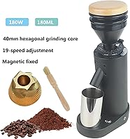 Vista 2 de INVEESkfj Espresso Machine Electric Coffee Grinder 40mm Conical Burr Grinder Blow Hopper 150W Coffee Bean Grinder Machine Coffee Miller