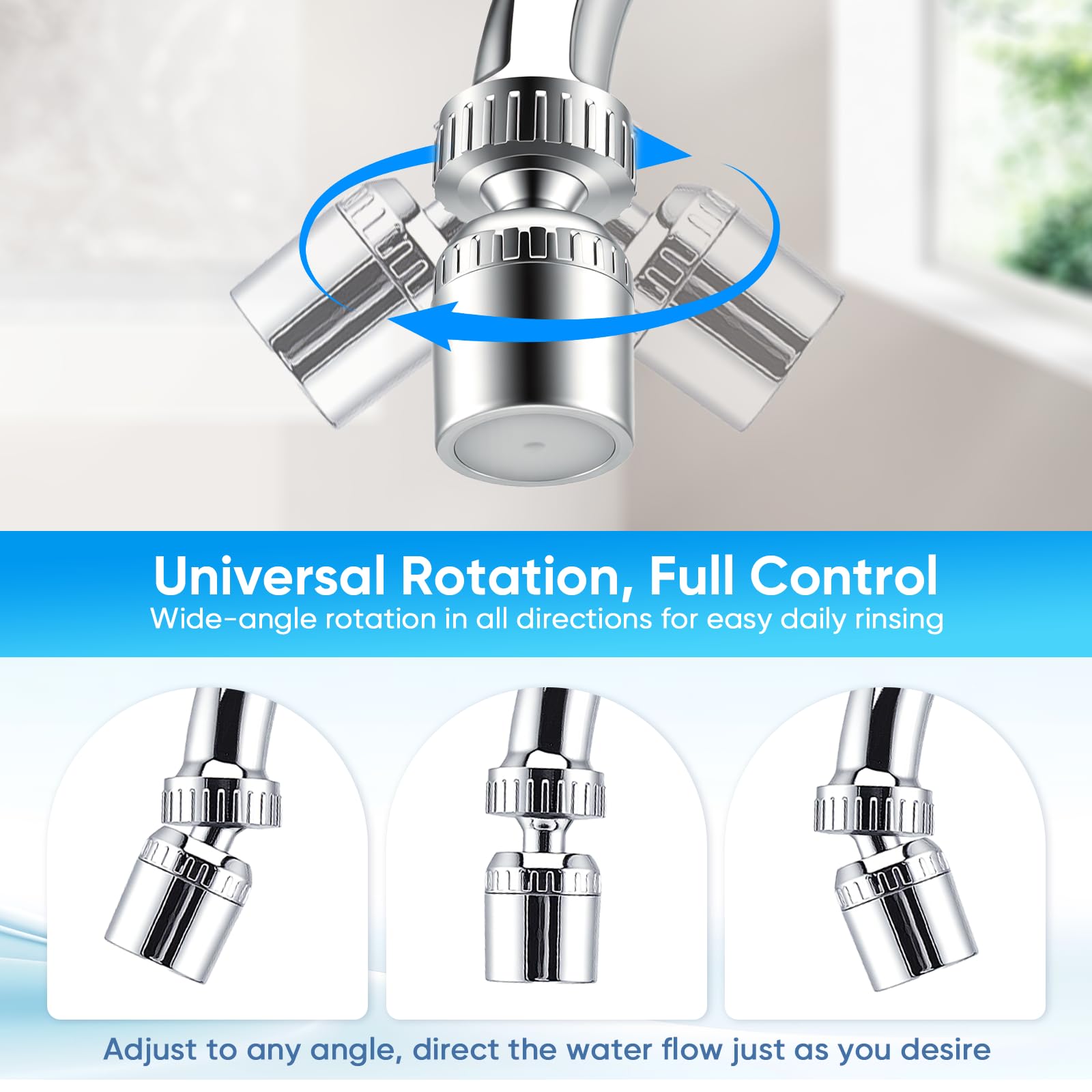 Robinet électrique 3,4 kW avec chauffe-eau instantané pour cuisine - Robinet d'eau chaude avec écran numérique (30-50 °C) - Bec pivotant à 360° et double jet - Eau chaude instantanée pour évier - 220