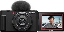 Sony Câmera Vlog ZV-1F | Câmera digital (tela de ângulo variável, vídeo 4K, câmera lenta, recursos Vlog) - preta