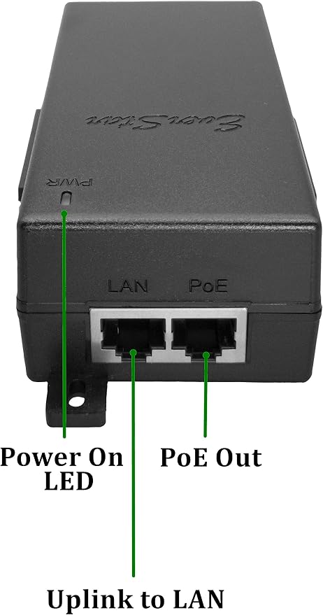 Inyector PoE 17W 48V DC-DC Conversor EverStar miniatura 3