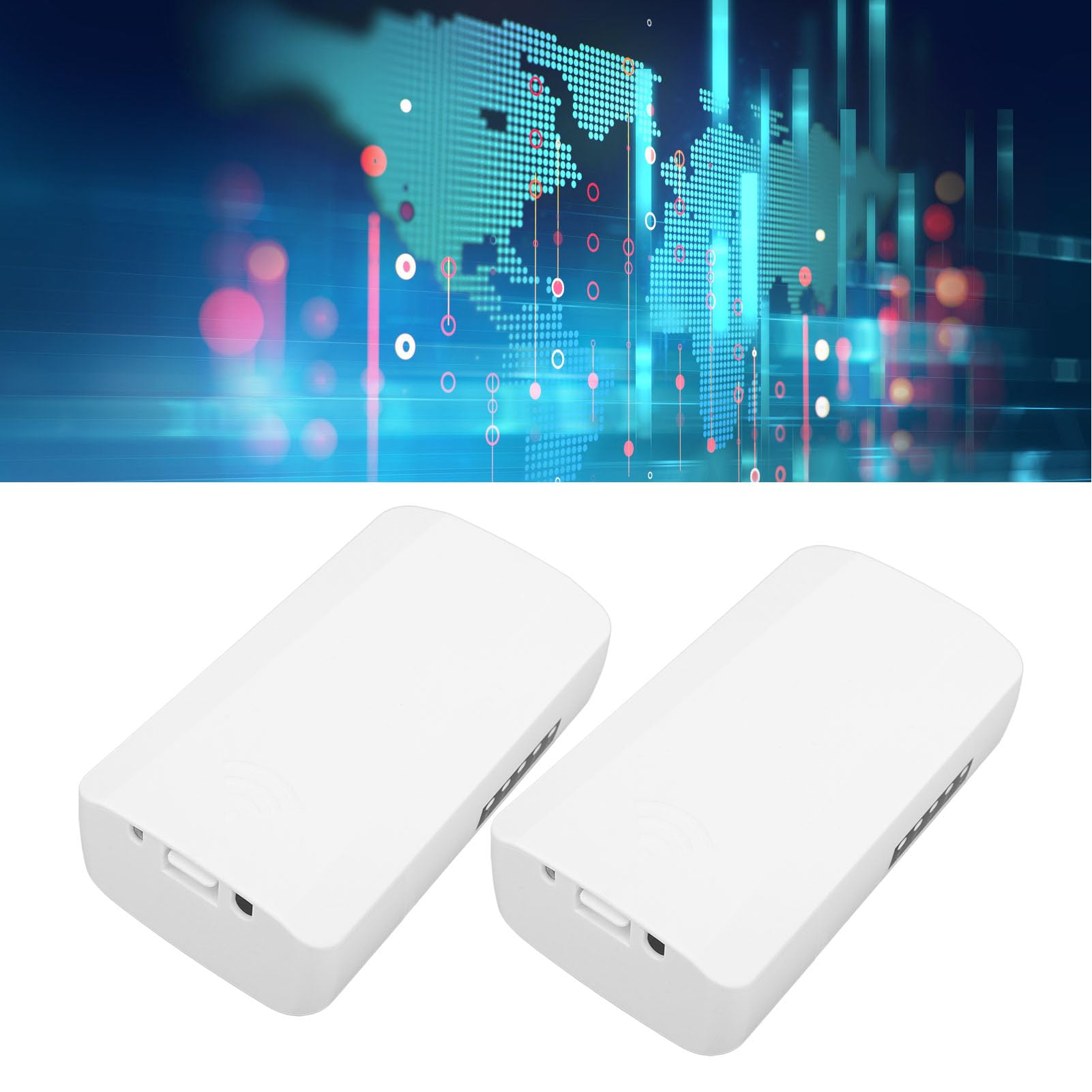 Pont sans Fil, Transmission Stable IP65, Pont WiFi 2,4 G étanche pour l'extérieur (Prise UE)