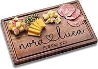 Personalized Engraved Wooden Cutting Board - Custom Wedding Gift for Couples, Bridal Shower & Anniversary Keepsake