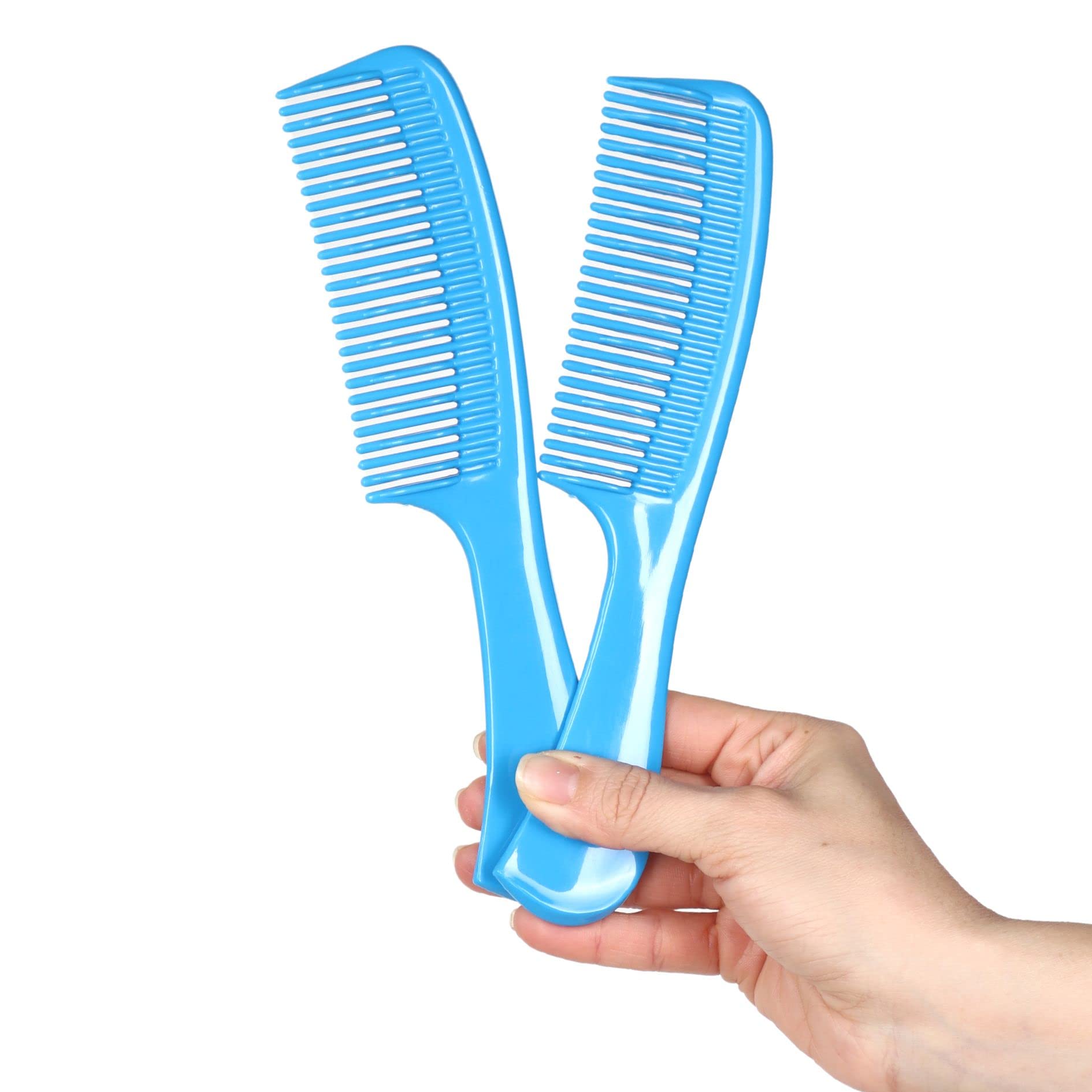 Allegro Combs 1003 Tangle Tamer Hair Comb Wide Tooth Shower Comb For Curly Hair Wet Or Dry Detangler Women’s Combs Made In The USA. 2 Piece. (Light