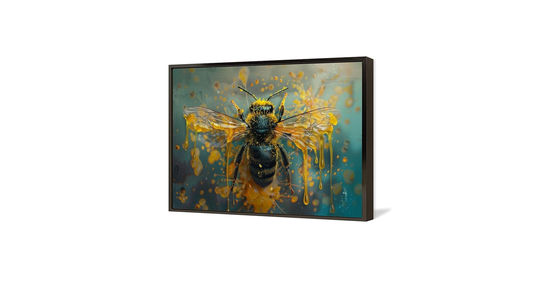 Amazon.co.jp: 絵画 蜂蜜まみれのミツバチ アートパネル ポスター 超