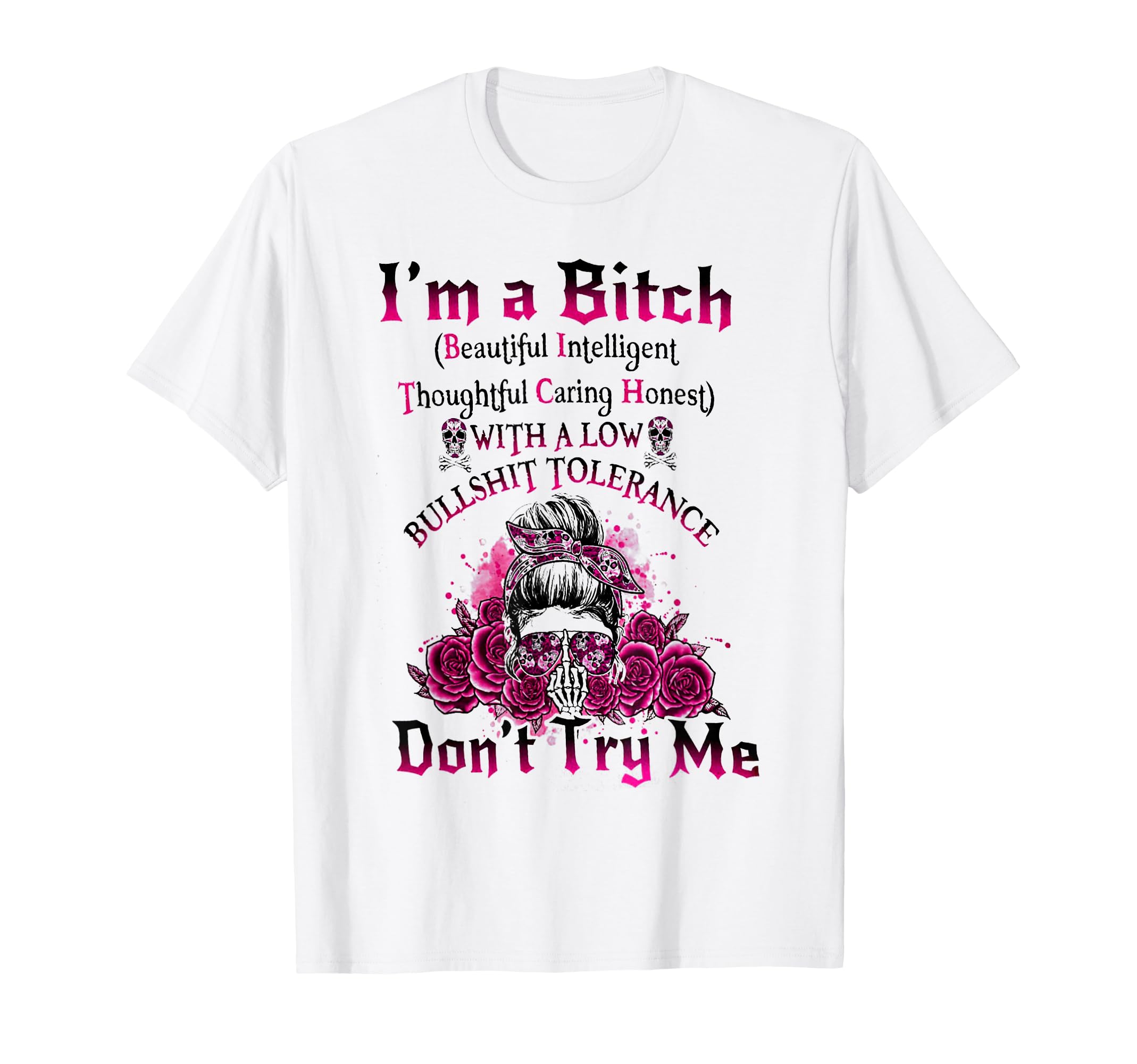 Tazza Umoristica I'm A Beautiful Intelligent And Classy Lady Who Just Happens To Say C*nt A Lot | Ceramica 313ml | Manico Rosa E Fodera | Lavabile In Microonde E Lavastoviglie
