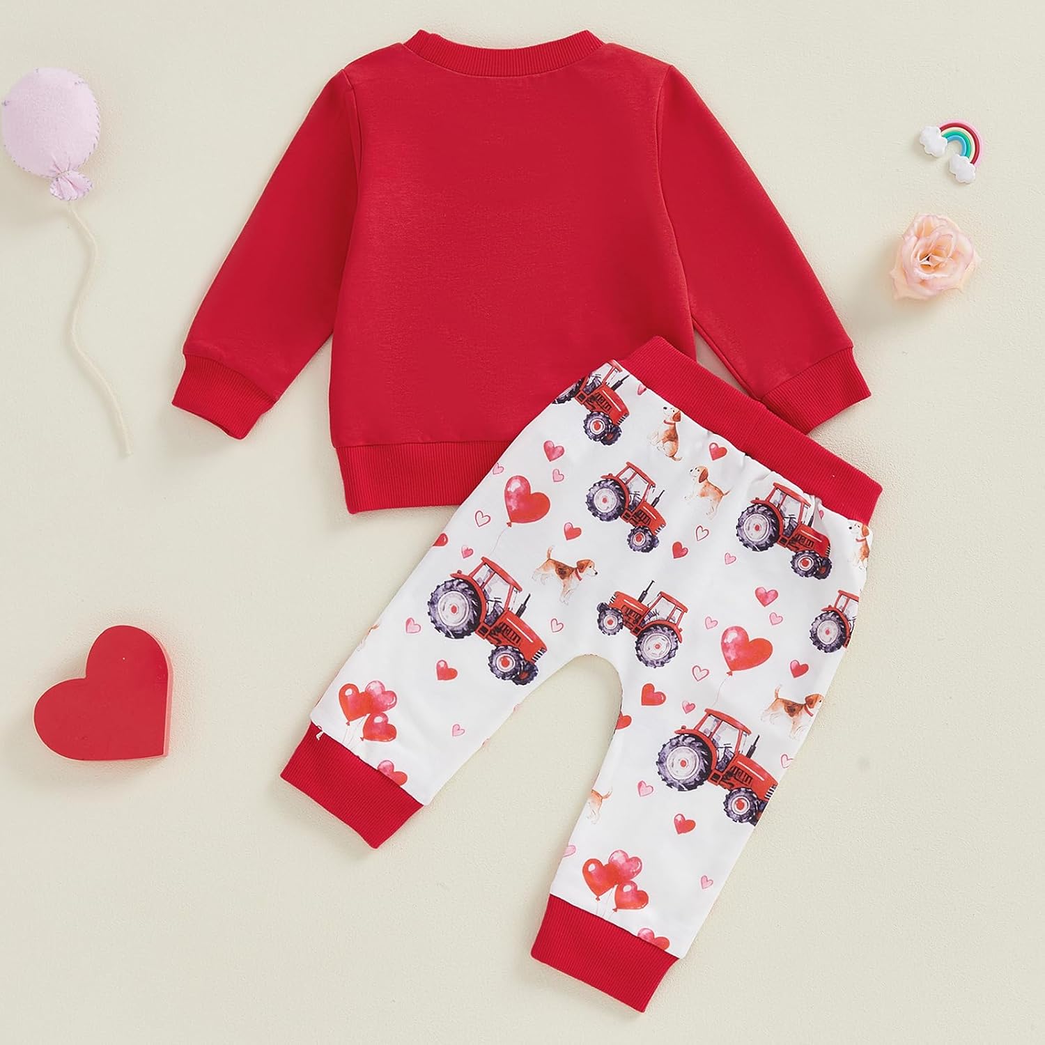 Baby Boy Thanksgiving Outfit Long Sleeve Crewneck Turkey Embroidery Sweatshirt Jogger Pants Set 2cps Clothes - Image 7