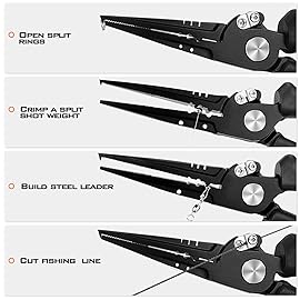 KastKing Speed Demon Pro Fishing Pliers, Split Ring Nose, 8.5 inch