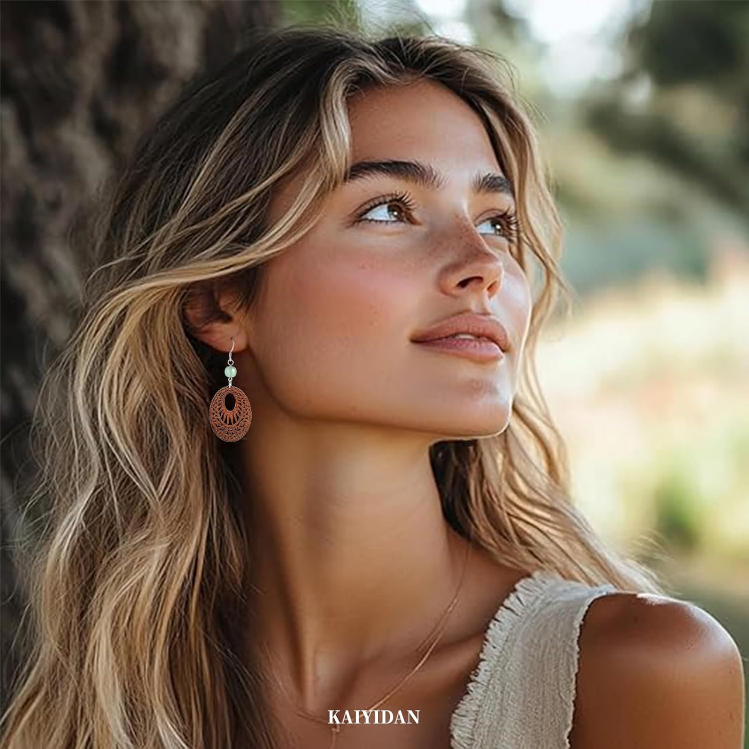 Silver/Gold Boho Dangle Statement Earrings for Women Trendy,Handmade Vintage Dainty Cute Long Drop Summer Earrings,fashion Accessories Jewelry Gifts image 2