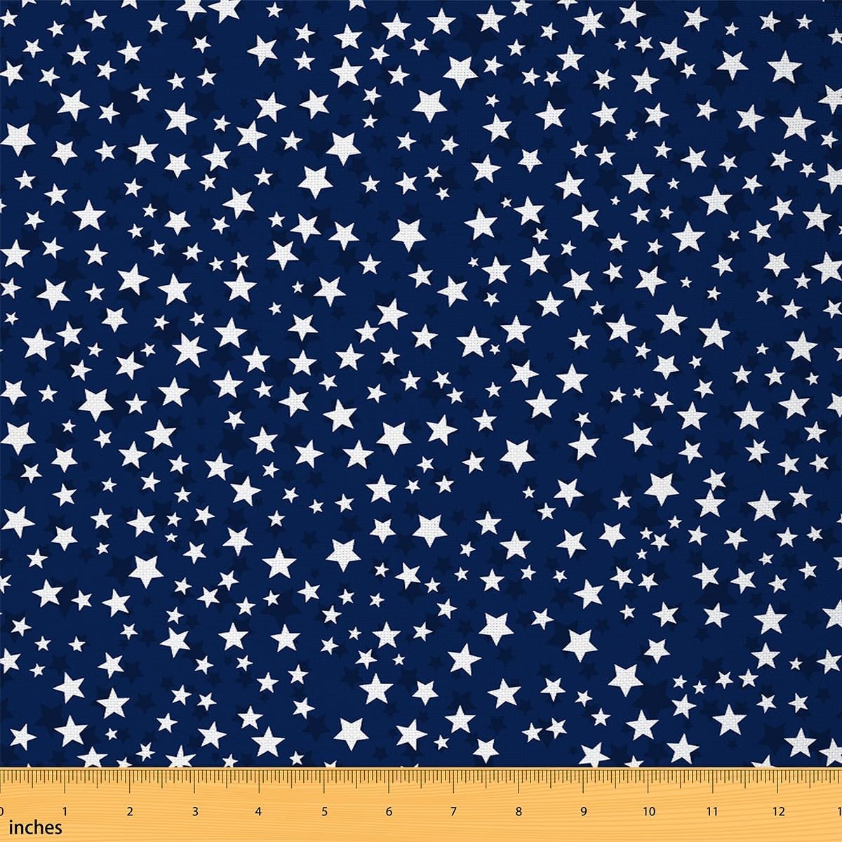 Erosebridal Blue Stars Fabric by The Yard Sparkle Starry Waterproof Outdoor Fabric for Kids Boys Girls Home DIY Geometric Print Upholstery Decor 2 Yards 2 Yards