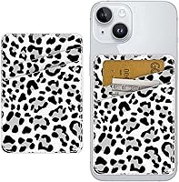 Vista 17 de Cartera de cuero para teléfono adhesiva, soporte para tarjetas para estuche de teléfono, billetera con adhesivo para tarjetas de crédito, adecuada