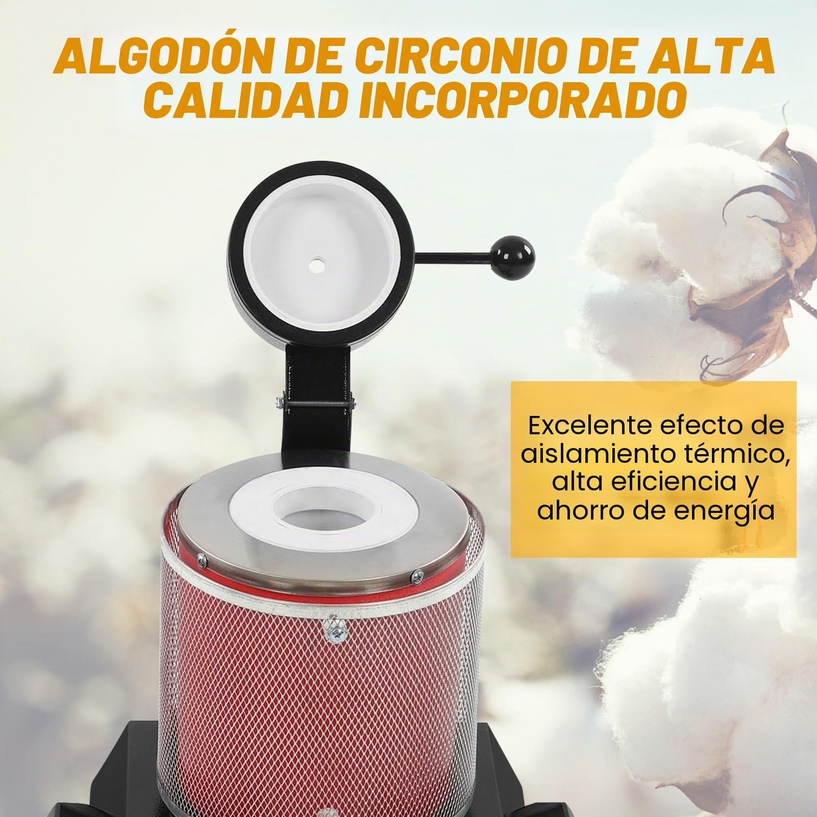 Horno de Fusión Digital para Metales Preciosos, 3 Kg, 1500-2000 W, con Crisol de Grafito