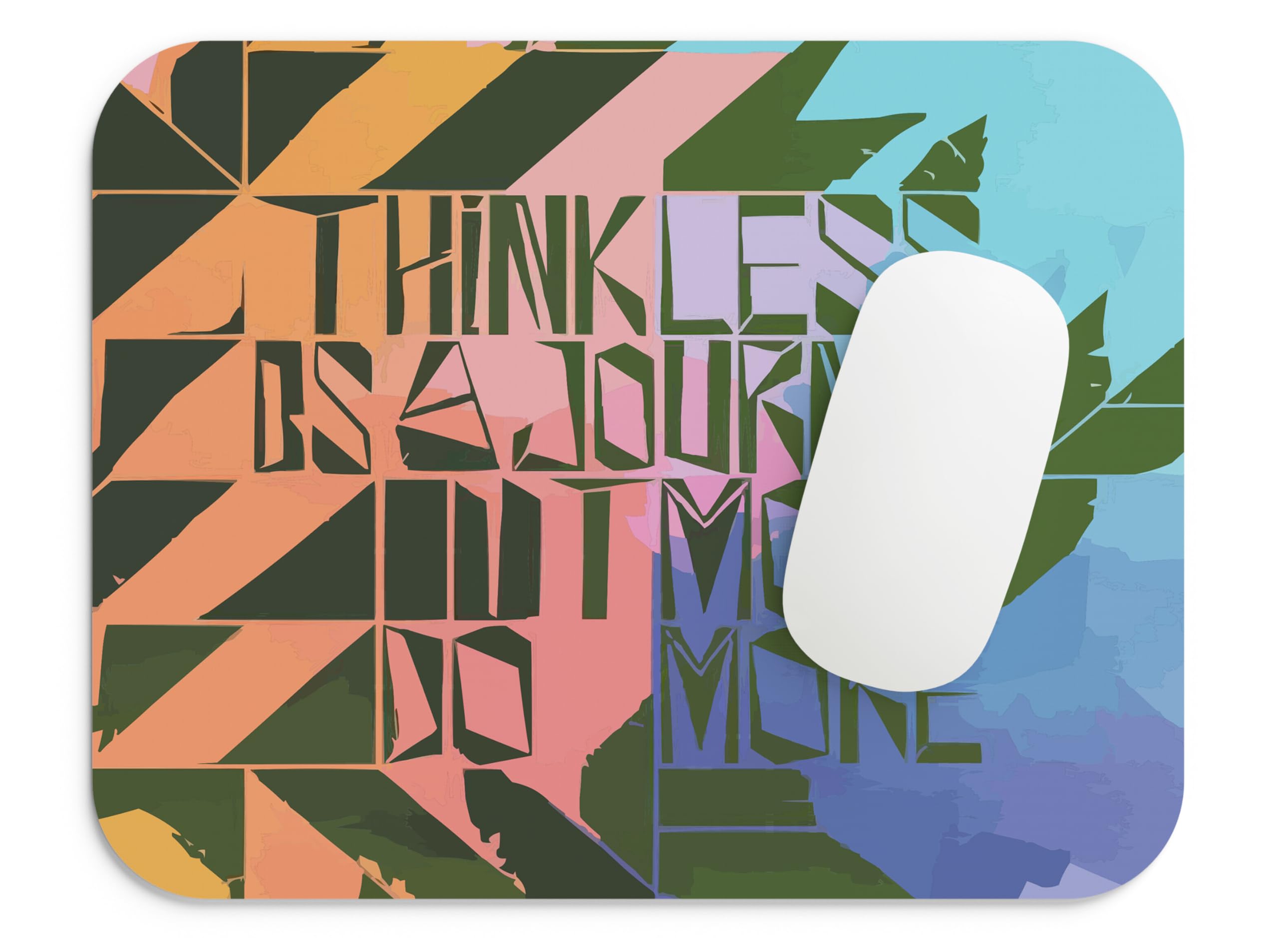 Blackmoor Mouse Pad - Computer Motivational Quotes Printed 9 x 7-inch, Anti-Slip & Smooth Mouse Control for PC, Laptop, Gaming and Travel-Friendly Option (Greenery)