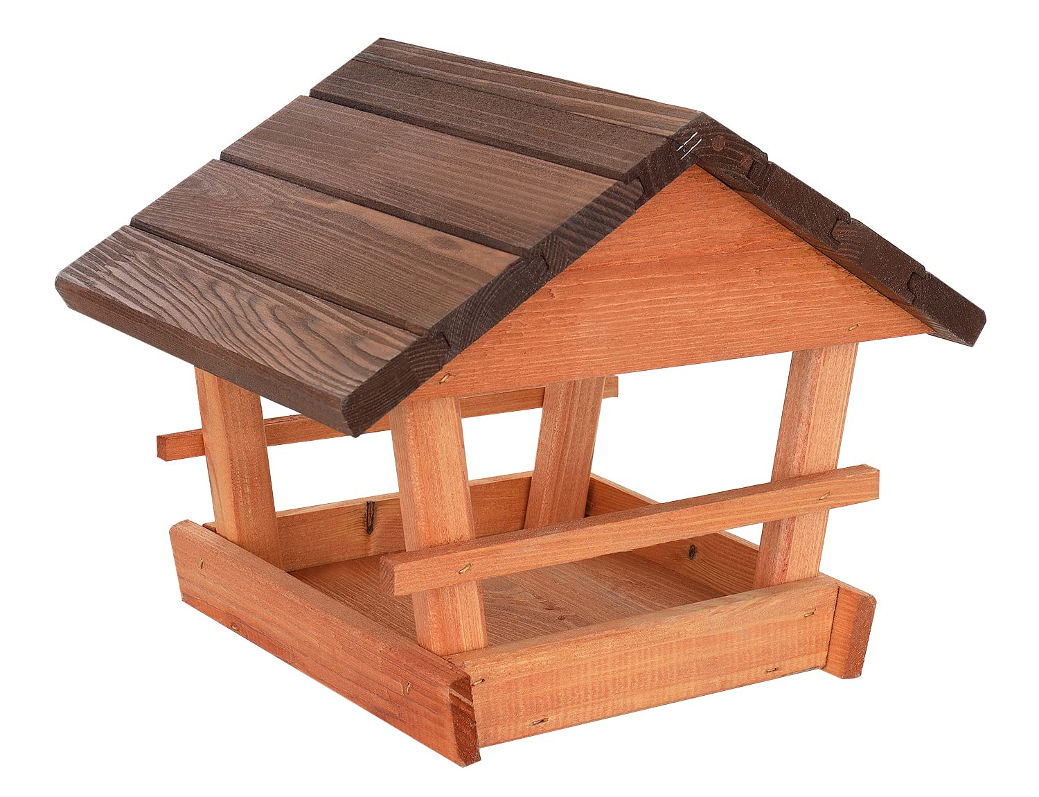 Bird House, Feeder House, Bird House, Weatherproof Wood Feeder for Wild Birds, Bird Feeder for Garden, Balcony (Red