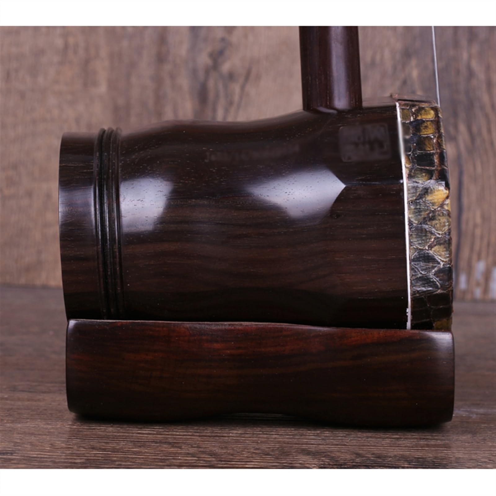 Chinois Erhu Erhu Professionnel Octogonal Plat En Acajou, Ancien Instrument Folklorique Chinois Avec Accessoires