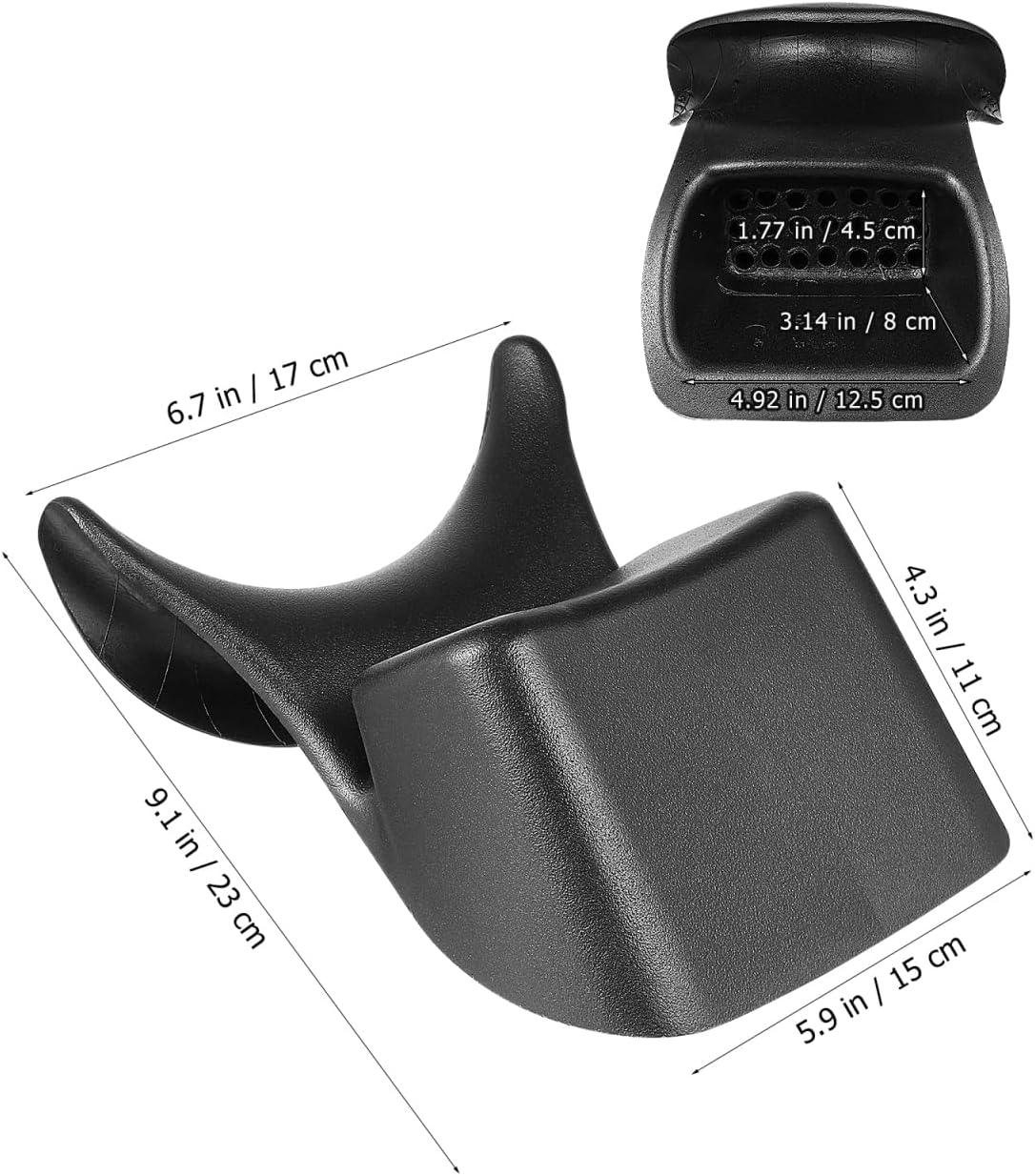 DOITOOL Shampoo Bowl Neck Rest Cushion for Salon Sink Comfortable Pu Hair Washing Pillow 9.25X6.69X3.93In Non-Slip Support for Spa and Barbershop Use