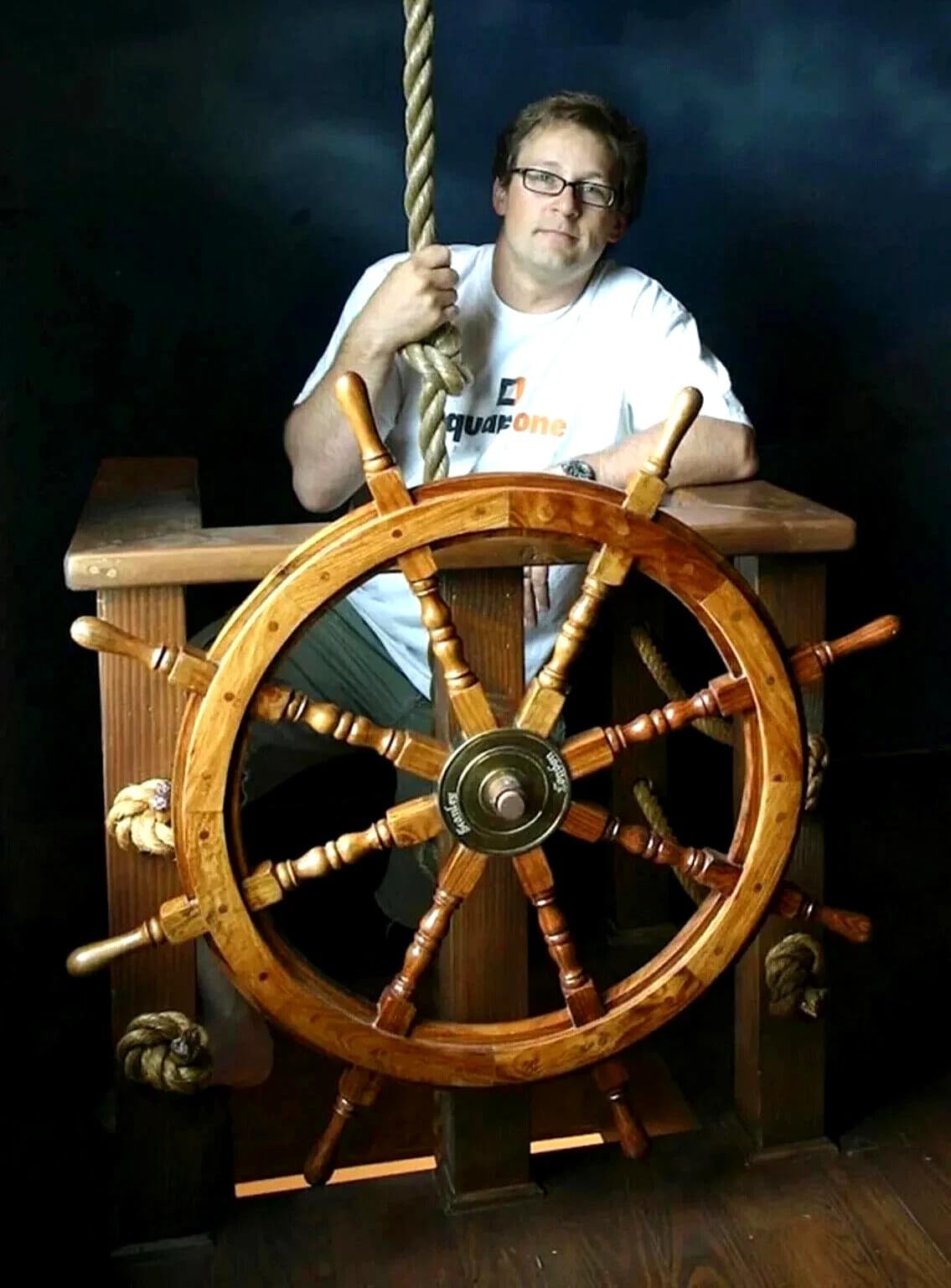 Volant de bateau en bois Pirates 91,4 cm